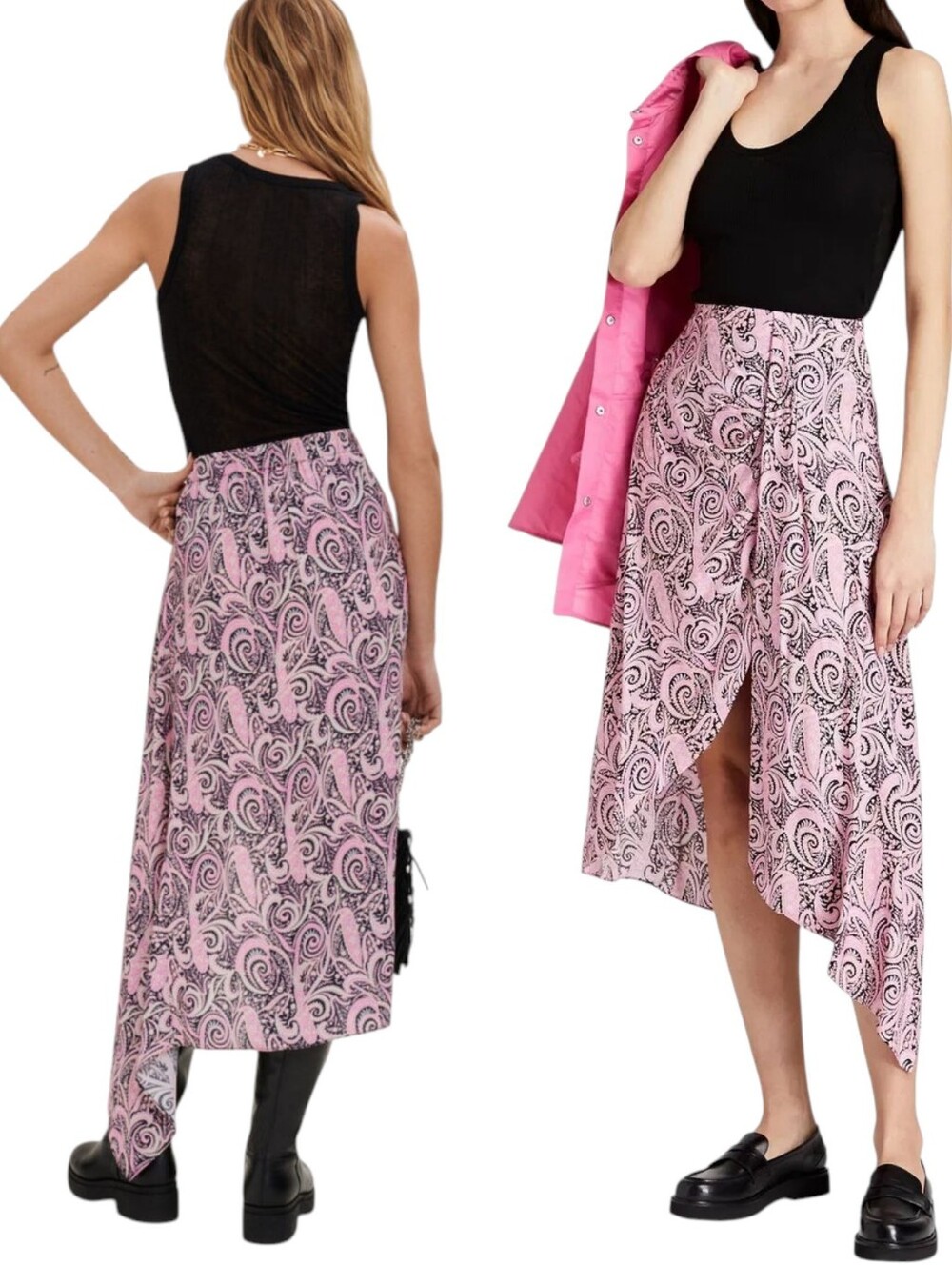 Anthropology Maje viscose Skirt Paisley M 38